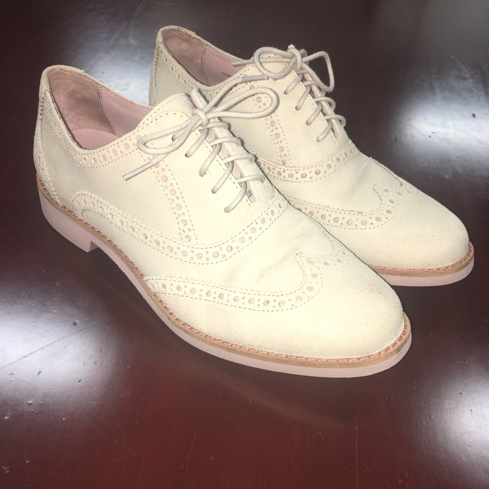 Cole Haan Alisa Oxford Womens Shoes in Cream pink
